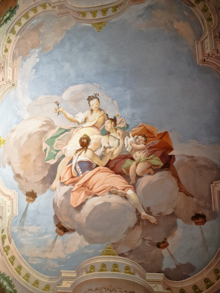 Interni affrescati di Palazzo Malacrida a Morbegno