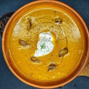 Crema di zucca e castagne