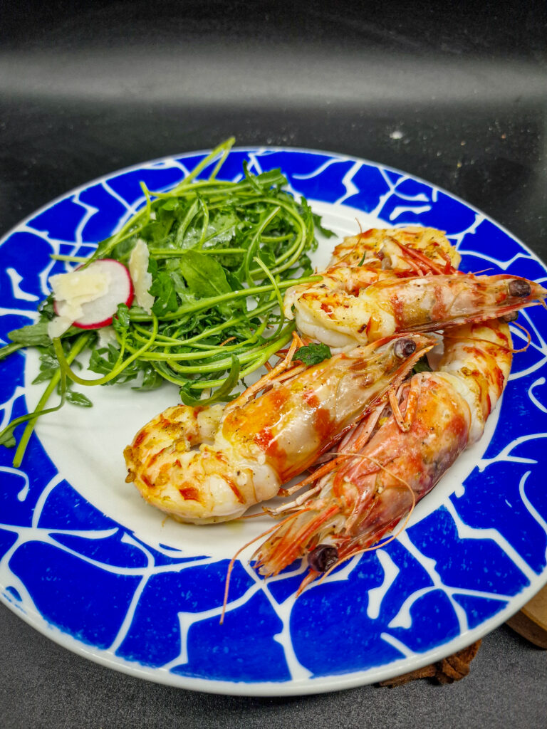 Gamberi aglio e peperoncino