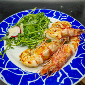 Gamberi aglio e peperoncino